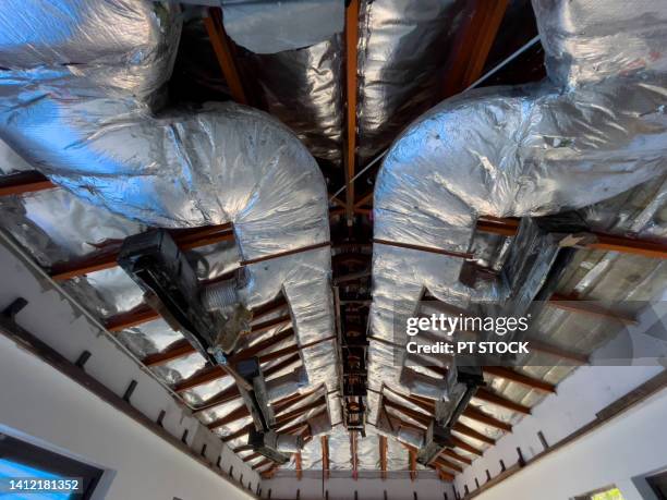 air conditioning system - duct cleaning stock pictures, royalty-free photos & images