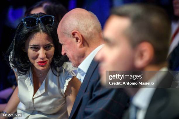 Italian deputy Lucia Azzolina, Bruno Tabacci and Italian foreign minister Luigi Di Maio attend the presentation of the new political party "Impegno...