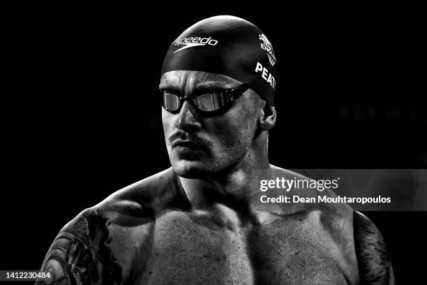 Adam Peaty of Team England competes in the Men's 100m Breaststroke heat on day two of the Birmingham 2022 Commonwealth Games at Sandwell Aquatics...