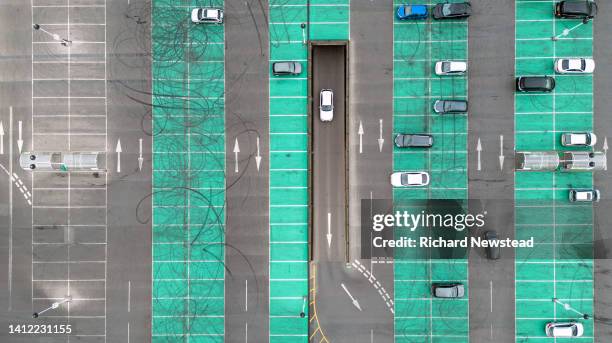 car park - handicap parking space stock pictures, royalty-free photos & images