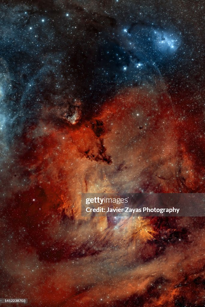 Christmas Tree Cluster And The Cone Nebula SHO Palette Narrow Band