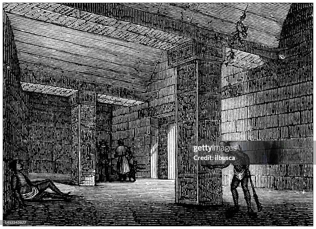 Antique illustration, ethnography and indigenous cultures: Central America, Chichen Itza