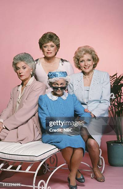 Season 1 -- Pictured: Bea Arthur as Dorothy Petrillo, Rue McClanahan as Blanche Devereaux, Estelle Getty as Sophia Petrillo-- Photo by: Herb...