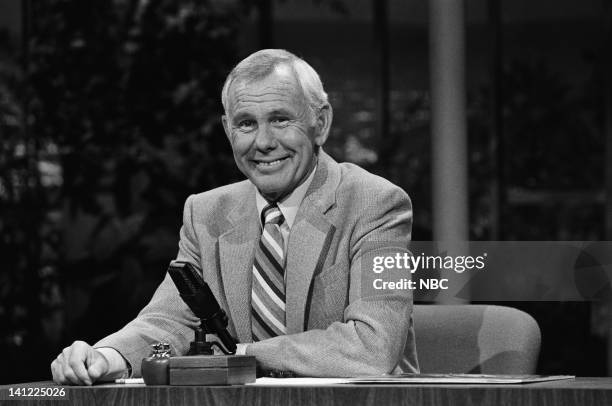 Air Date -- Pictured: Host Johnny Carson -- Photo by: Gene Arias/NBCU Photo Bank