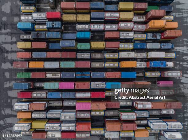 184 Shipping Containers Abstract Aerial Art Stock Photos, High-Res ...