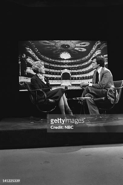 Pictured: First Lady Betty Ford, NBC News' Tom Brokaw during a promo in 1977 -- Photo by: NBCU Photo Bank