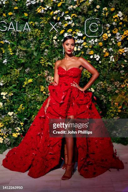 Maya Jama attends a gala hosted by GRM Daily ahead of the Rated Awards 2022 at Kensington Palace on August 01, 2022 in London, England.