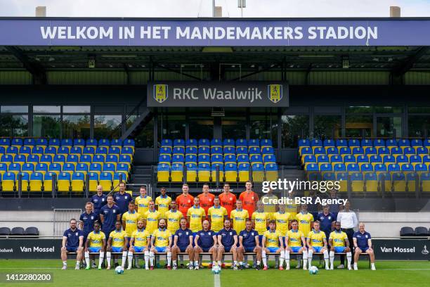 Teamphoto with top row Sander van den Anker of RKC Waalwijk, Folkert Boer of RKC Waalwijk, Julian Lelieveld of RKC Waalwijk, Said Bakari of RKC...