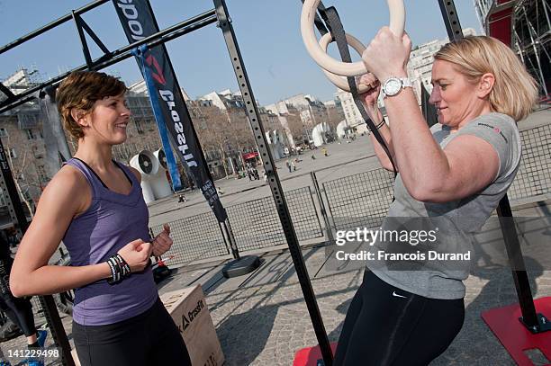 French CrossFit athletes help to launch Reebok's The Sport Of Fitness campaign on March 12, 2012 in Paris, France. The three-time Olympic medallist...