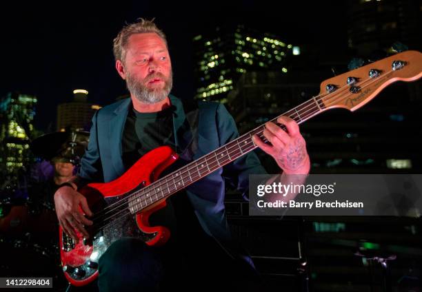 Martyn LeNoble of Porno for Pyros at Perry Farrell's Second Annual Founders' Party performs on the rooftop of the Pendry Chicago on July 29, 2022 in...