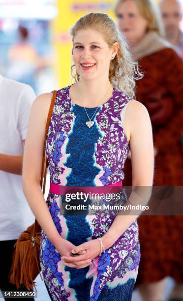 Lady Louise Windsor arrives at the NEC to attend the 2022 Commonwealth Games on August 1, 2022 in Birmingham, England.