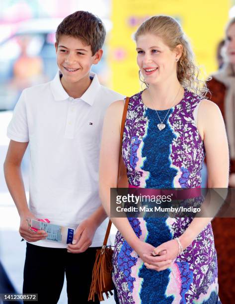 Lady Louise Windsor and James, Viscount Severn attend the 2022 Commonwealth Games at the NEC on August 1, 2022 in Birmingham, England.