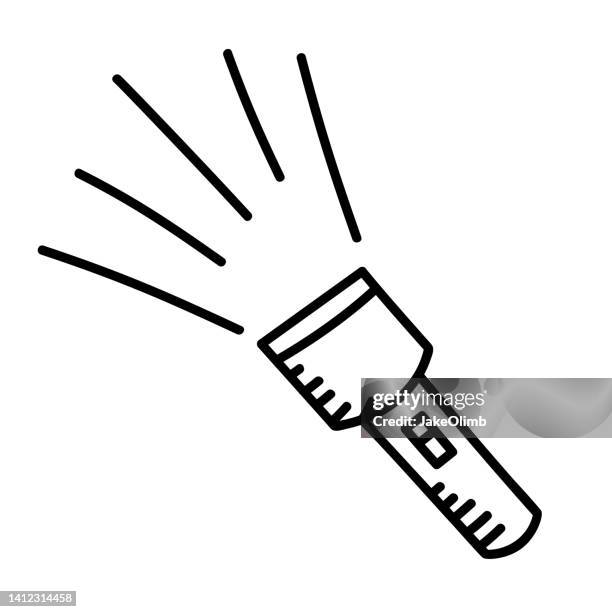 stockillustraties, clipart, cartoons en iconen met flashlight doodle 5 - flashlight