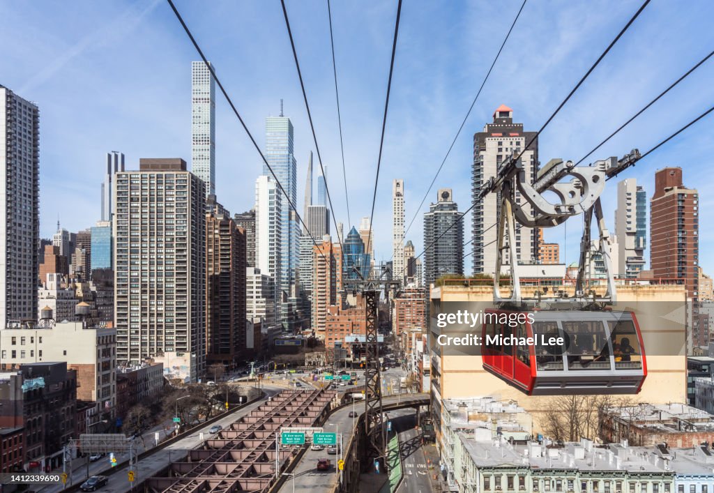 View from Roosevelt Island Tram - New York