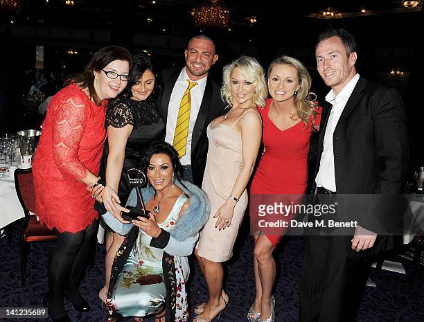 Cast and crew from Strictly Come Dancing including Nancy Dell'Olio, Robert Windsor, Kristina Rihanoff, Ola Jordan and James Jordan pose with the...