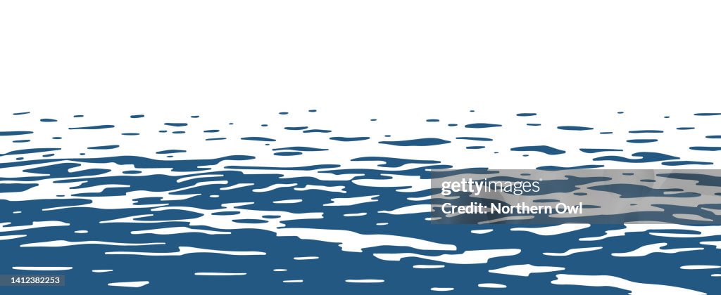 Simple Wave Ripples Ocean Ripples Background With Small Waves High-Res Vector Graphic ...