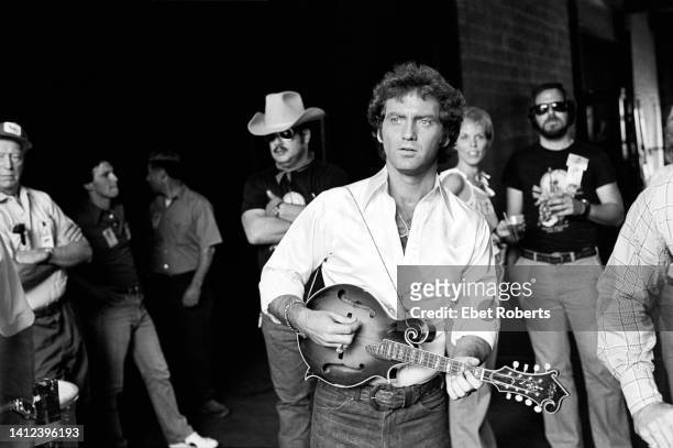 Larry Gatlin performing at a Country Music Sunday concert at Giants Stadium in East Rutherford, New Jersey on June 1, 1980.