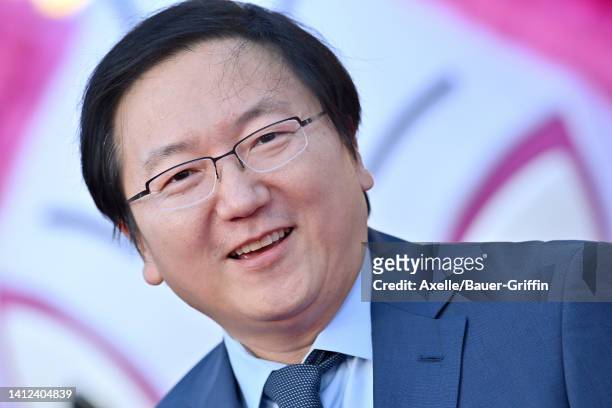 Masi Oka attends the Los Angeles Premiere of Columbia Pictures' "Bullet Train" at Regency Village Theatre on August 01, 2022 in Los Angeles,...