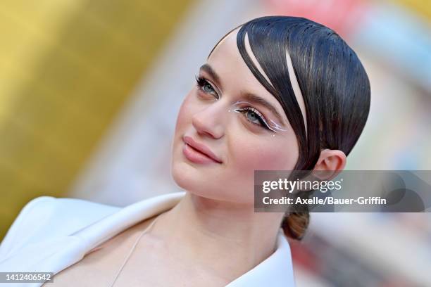 Joey King attends the Los Angeles Premiere of Columbia Pictures' "Bullet Train" at Regency Village Theatre on August 01, 2022 in Los Angeles,...