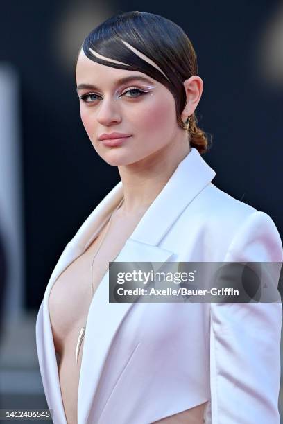 Joey King attends the Los Angeles Premiere of Columbia Pictures' "Bullet Train" at Regency Village Theatre on August 01, 2022 in Los Angeles,...