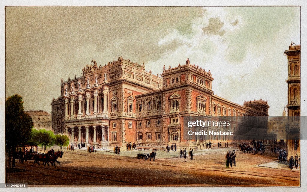 Vienna, Austria - the Stock Exchange. The Old Town is a UNESCO World Heritage Site