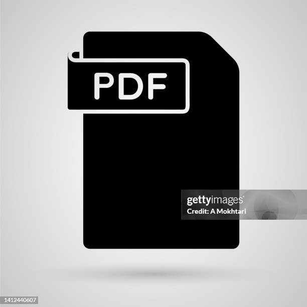 pdf file download folder icon. - pdf stock illustrations