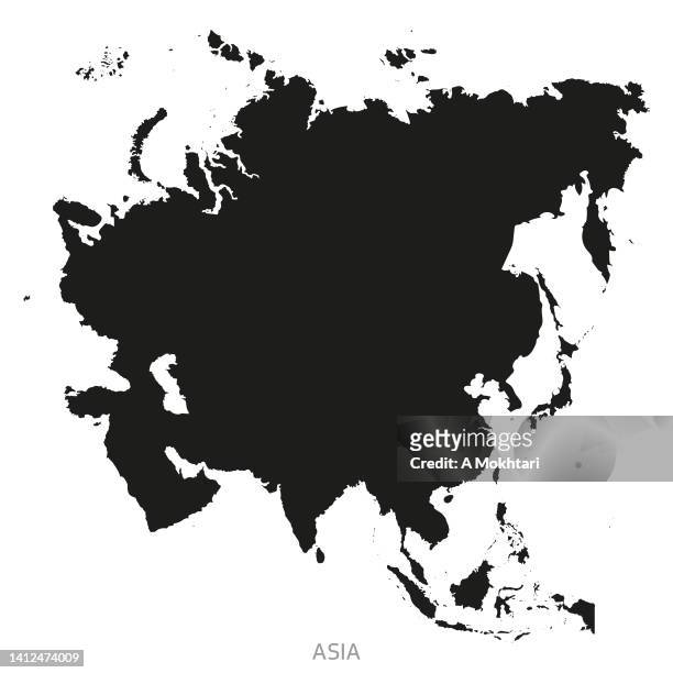 asia map. - association of southeast asian nations stock illustrations