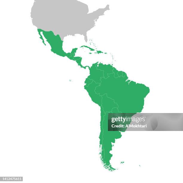 map of south america and central america. - south 幅插畫檔、美工圖案、卡通及圖標