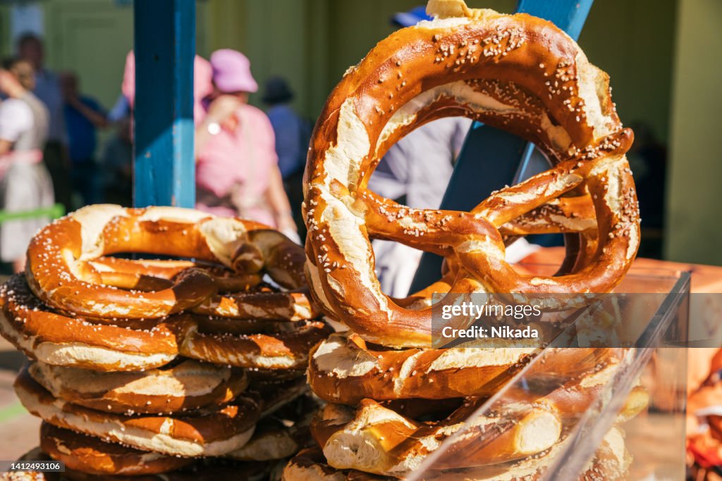 Bavarian Pretzel for sale, Beer Fest Munich