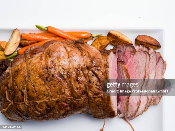 lamb roast - roast lamb stock pictures, royalty-free photos & images