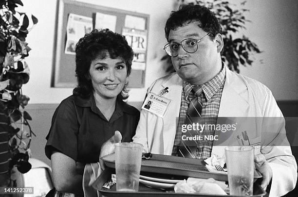 Breathless" Episode 5 -- Pictured: Sagan Lewis as Doctor Jacqueline Wade, Stephen Furst as Doctor Elliot Axelrod -- Photo by: Trey Hamilton/NBCU...