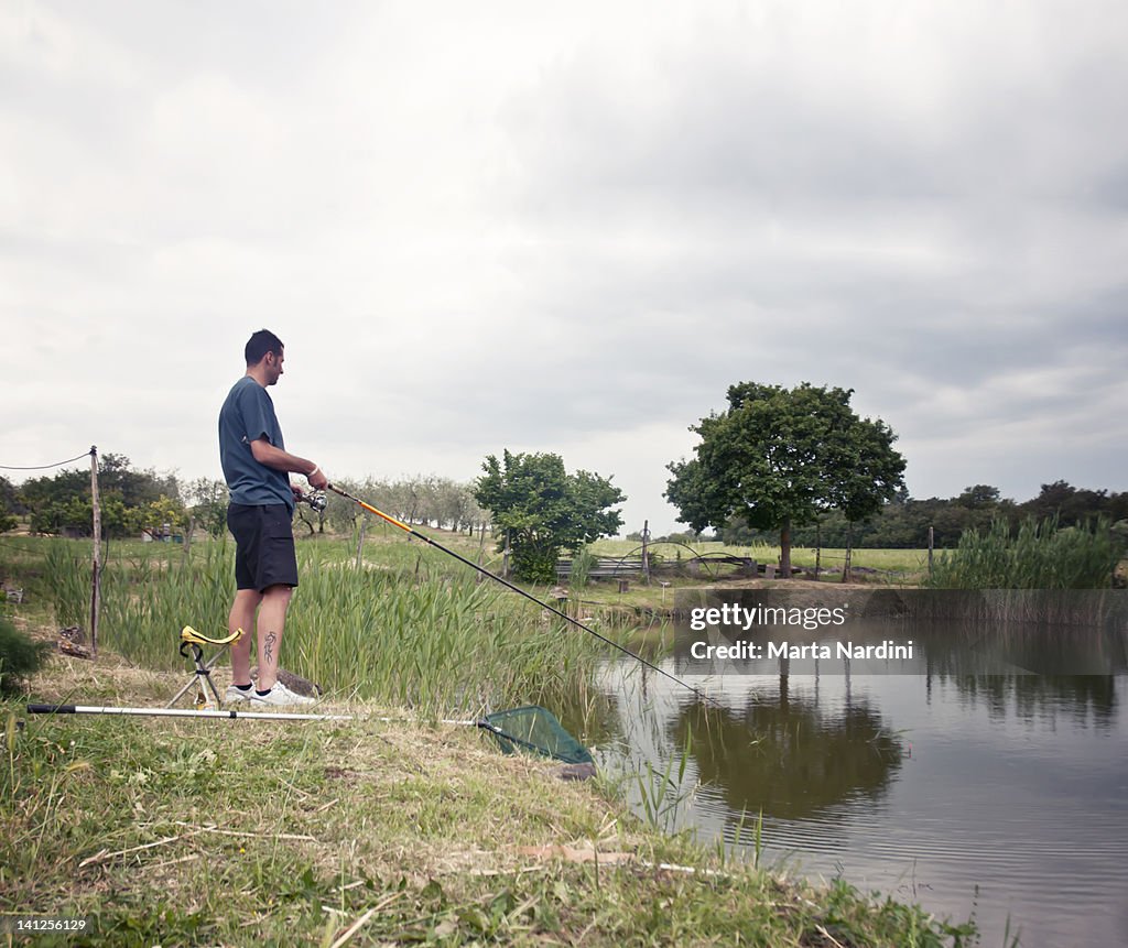 Man fishing