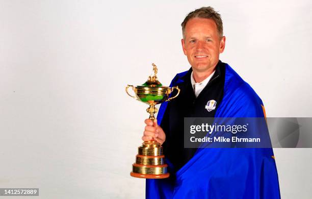 European Ryder Cup Captain Luke Donald poses for a portrait on August 01, 2022 in West Palm Beach, Florida.