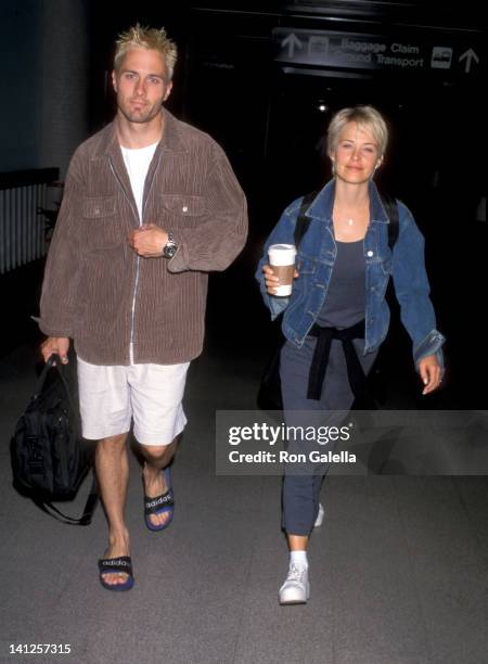 Josie Bissett and Rob Estes at the Josie Bissett and Rob Estes at Los Angeles International Airport, Los Angeles International Airport, Los Angeles.