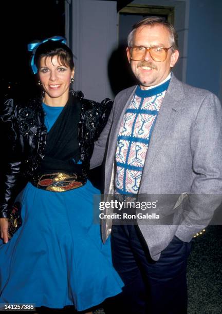 John Ratzenberger and Georgia Stiny at the Premiere of 'Some Kind of Wonderful', Mann's Chinese Theatre, Hollywood.