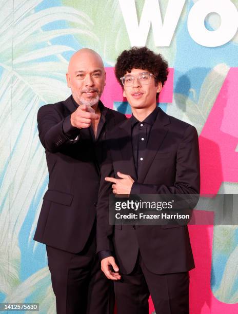 Jo Koy and Joseph Herbert Jr. Attend the premiere of Universal Pictures' "Easter Sunday" at TCL Chinese Theatre on August 02, 2022 in Hollywood,...