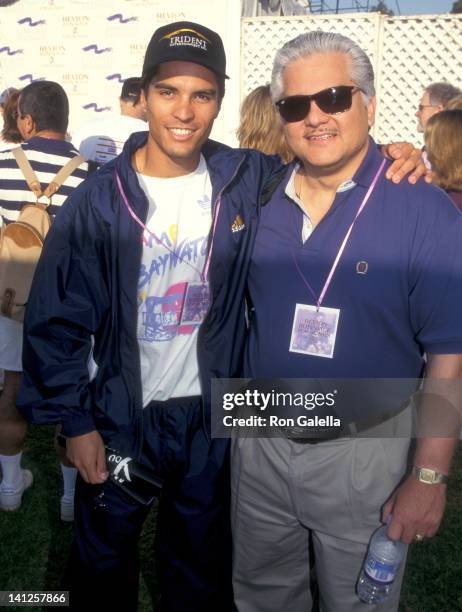 Jose Solano and father Jose Solano Sr. At the 4th Annual Revlon Run/Walk for Women's Cancer Research, Drake Stadium at UCLA, Los Angeles.