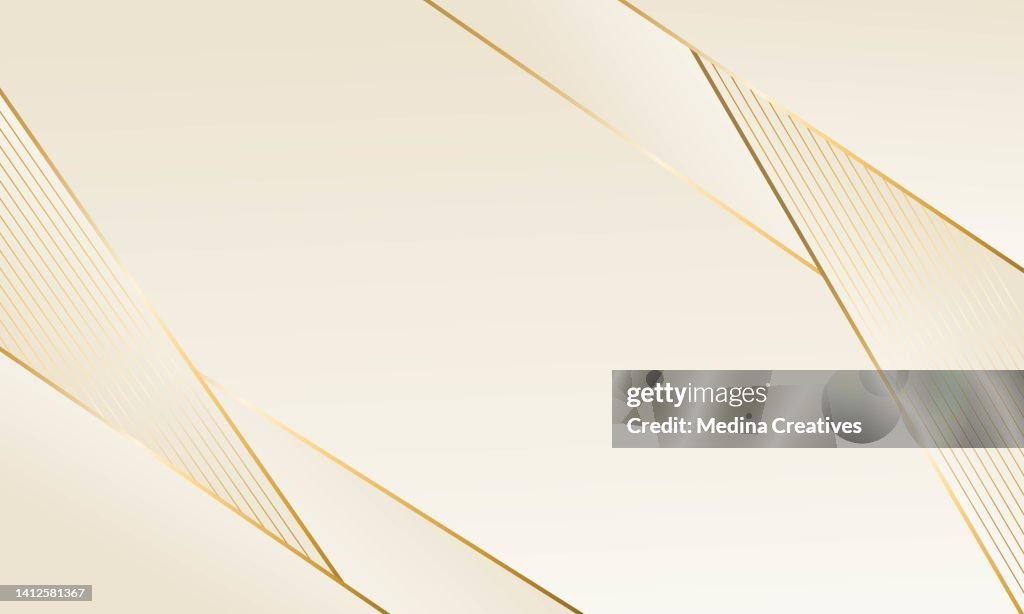 Abstract Gradient Background with Luxury Golden Line