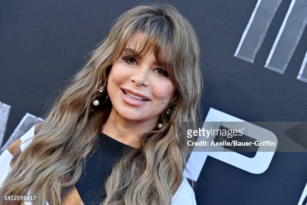Paula Abdul attends the Premiere of 20th Century Studios' "Prey" at Regency Village Theatre on August 02, 2022 in Los Angeles, California.