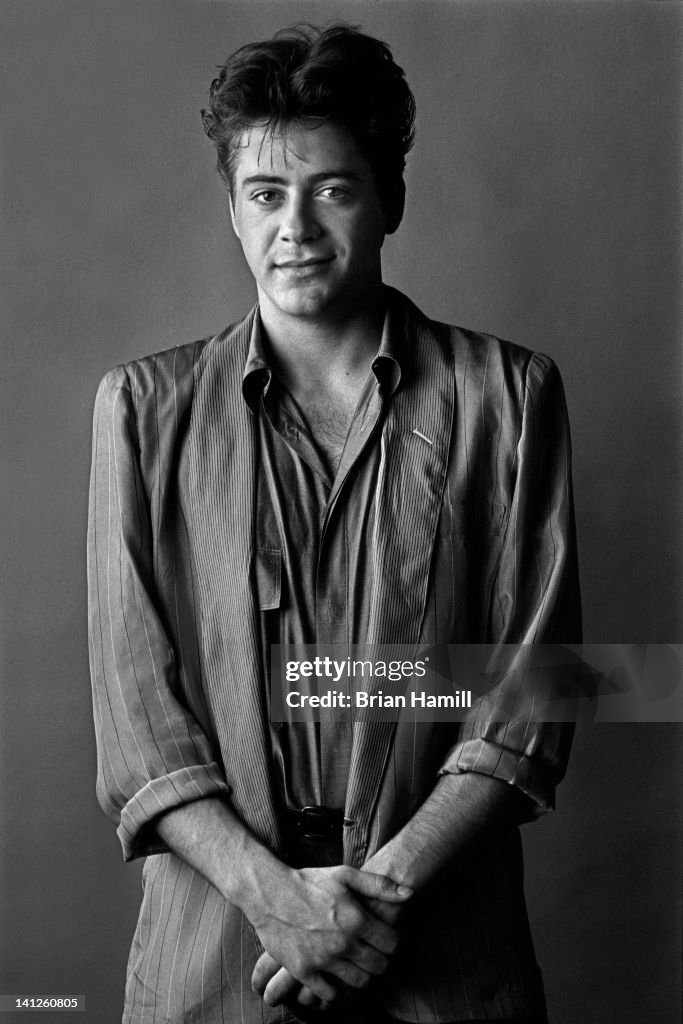 Rd Jr Portrait of American actor Robert Downey Jr, New York, New York, 1986 ...