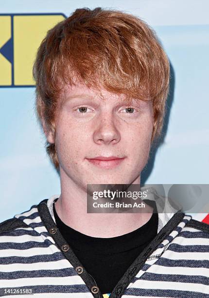 Actor Adam Hicks attends the 2012-13 Disney Channel Worldwide Kids Upfront at the Hard Rock Cafe - Times Square on March 13, 2012 in New York City.