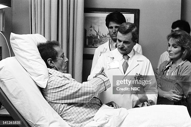 When You Wish Upon a Scar" Episode 2 -- Pictured: Unknown patient, Terence Knox as Dr. Peter White, William Daniels as Dr. Mark Craig, Sagan Lewis as...