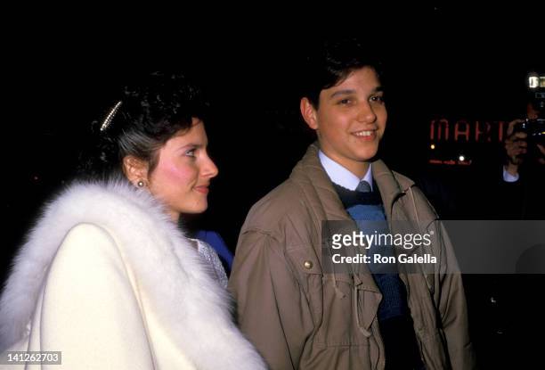 Ralph Macchio and Phyllis Fierro at the Premiere of 'A New Life', Paramount Theater, New York City.