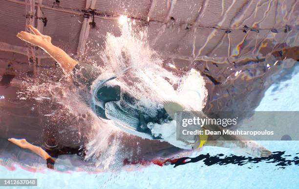 Ariarne Titmus of Team Australia competes in the Women's 400mn Freestyle Heats on day six of the Birmingham 2022 Commonwealth Games at Sandwell...