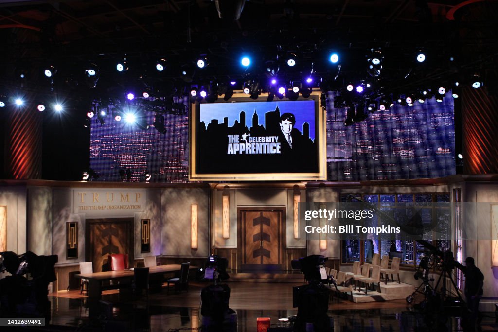 Apprentice Studio Set The set of The Celebrity Apprentice live season finale on May 16 ...