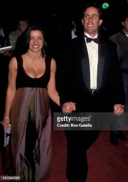 Shoshanna Lonstein and Jerry Seinfeld at the 1st Annual Screen Actors Guild of America Awards, Universal Studios, Universal City.