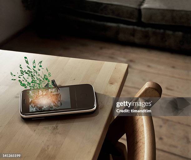 augmented reality on a mobile phone - augmented reality phone stock-fotos und bilder