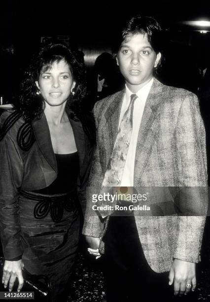 Phyllis Fierro and Ralph Macchio at the Premiere of 'Sea of Love', Beekman Theater, New York City.