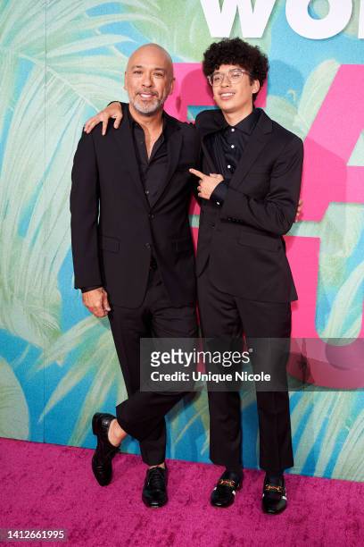 Jo Koy and Joseph Herbert Jr. Attend the premiere of Universal Pictures' "Easter Sunday" at TCL Chinese Theater on August 02, 2022 in Hollywood,...