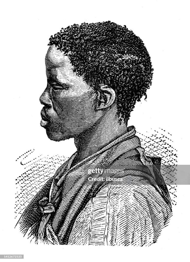 Antique illustration, ethnography and indigenous cultures: Africa, Khoekhoe